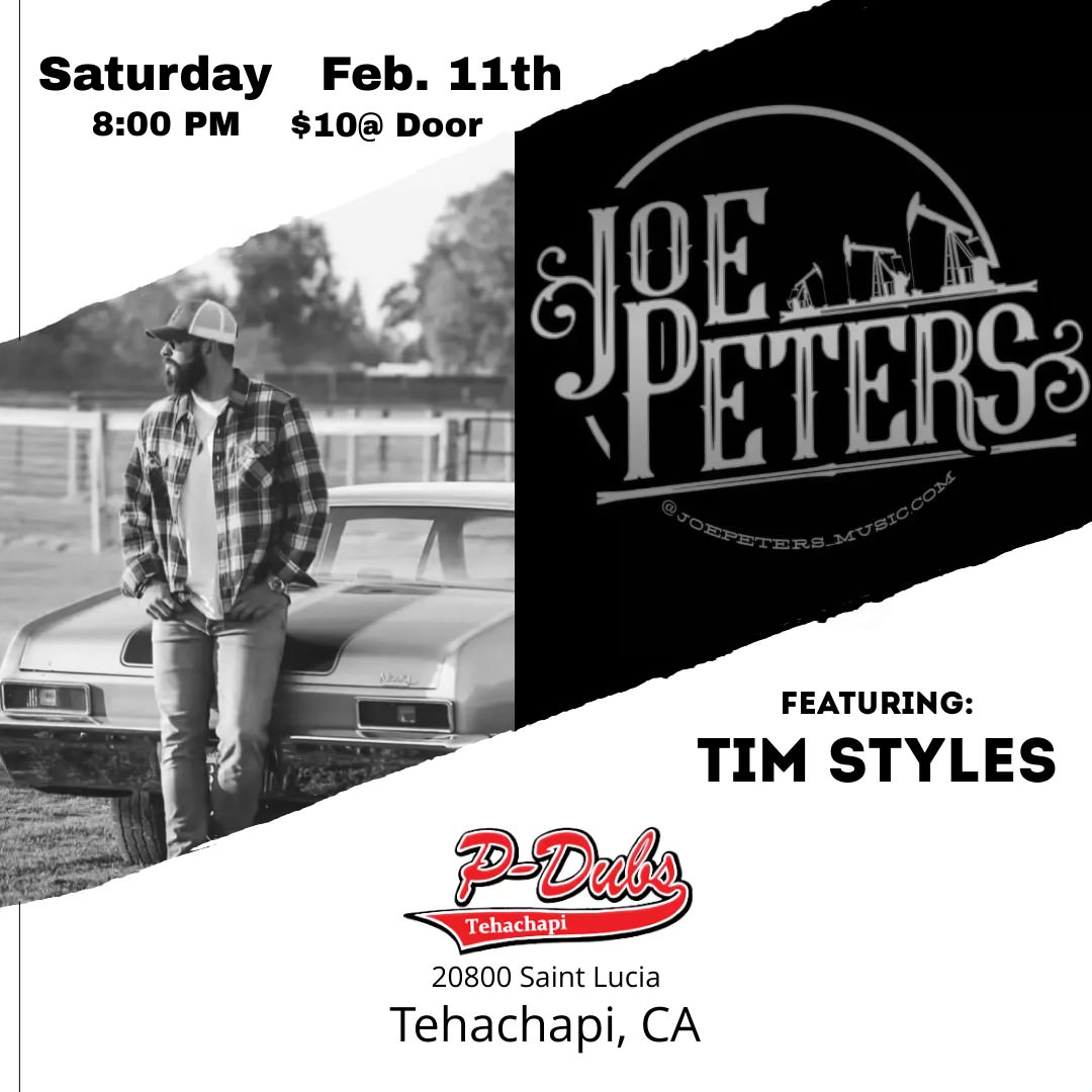 Joe Peters featuring Tim Styles. February 11th, 2023
